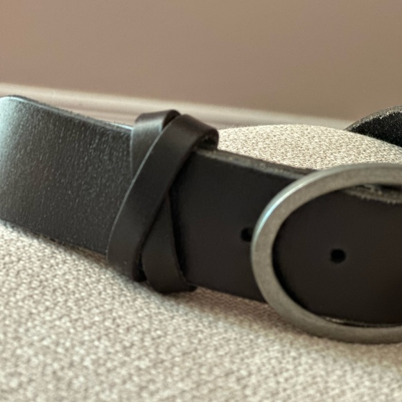 Lucky Brand 100% Genuine Leather Black Belt M - Picture 3 of 6